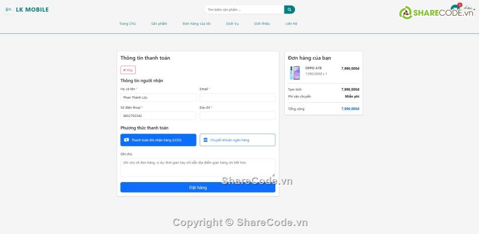 MVC,web bán điện thoại,Web PHP,Web PHP mô hình MVC,dự án PHP MVC,Full code PHP